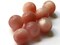 8 12mm 1/2 Inch Pink Ball Buttons Vintage Moonglow Lucite Round Buttons